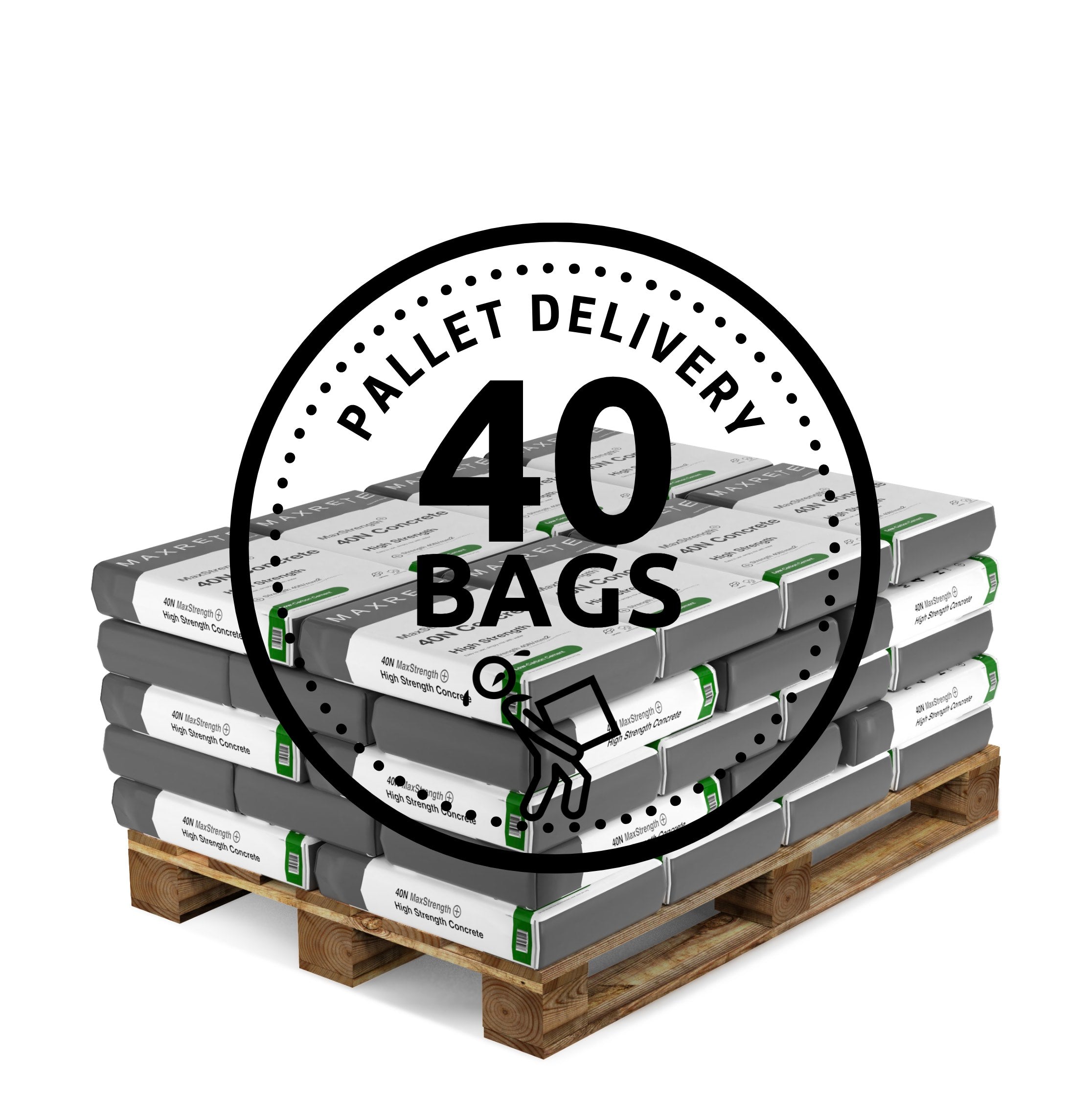 40N MaxStrength Concrete 40 Bags FREE DELIVERY