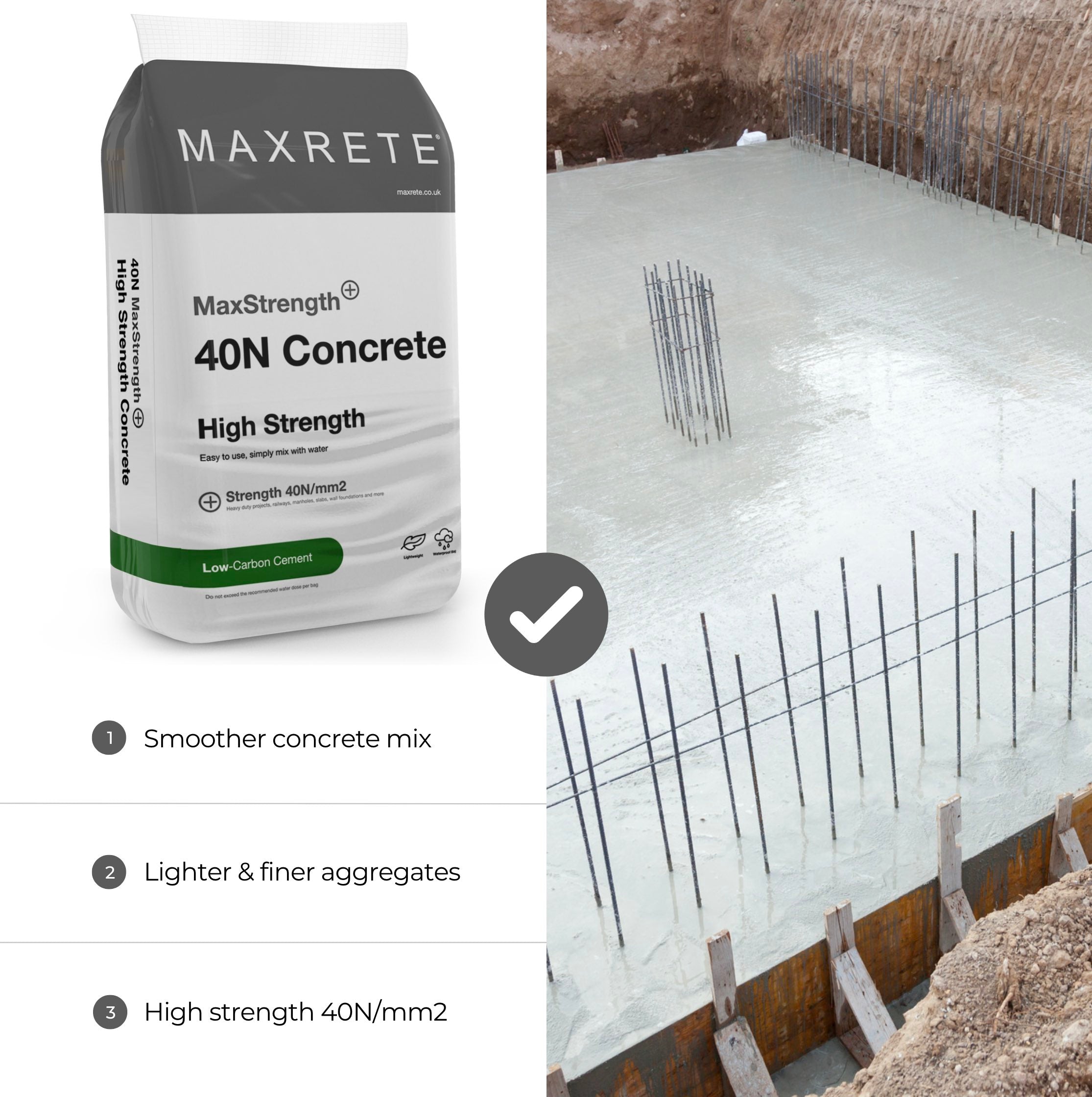 40N MaxStrength Concrete