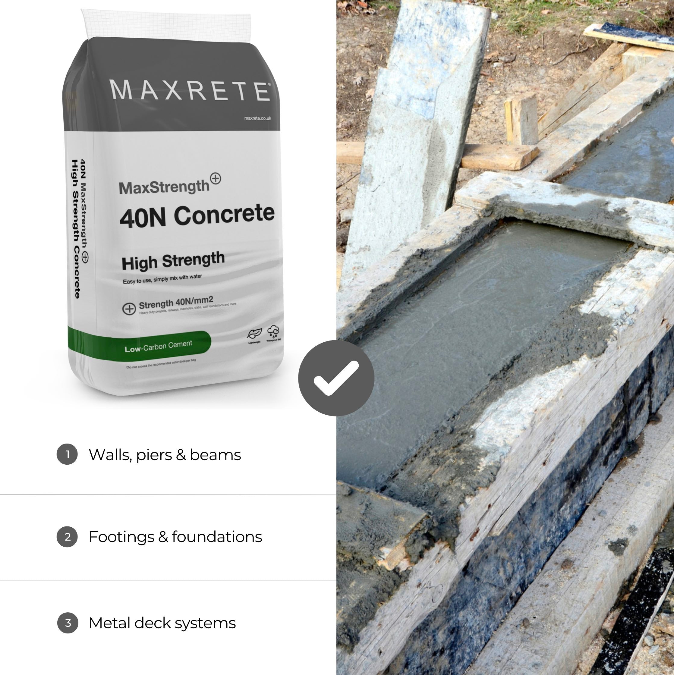 40N MaxStrength Concrete