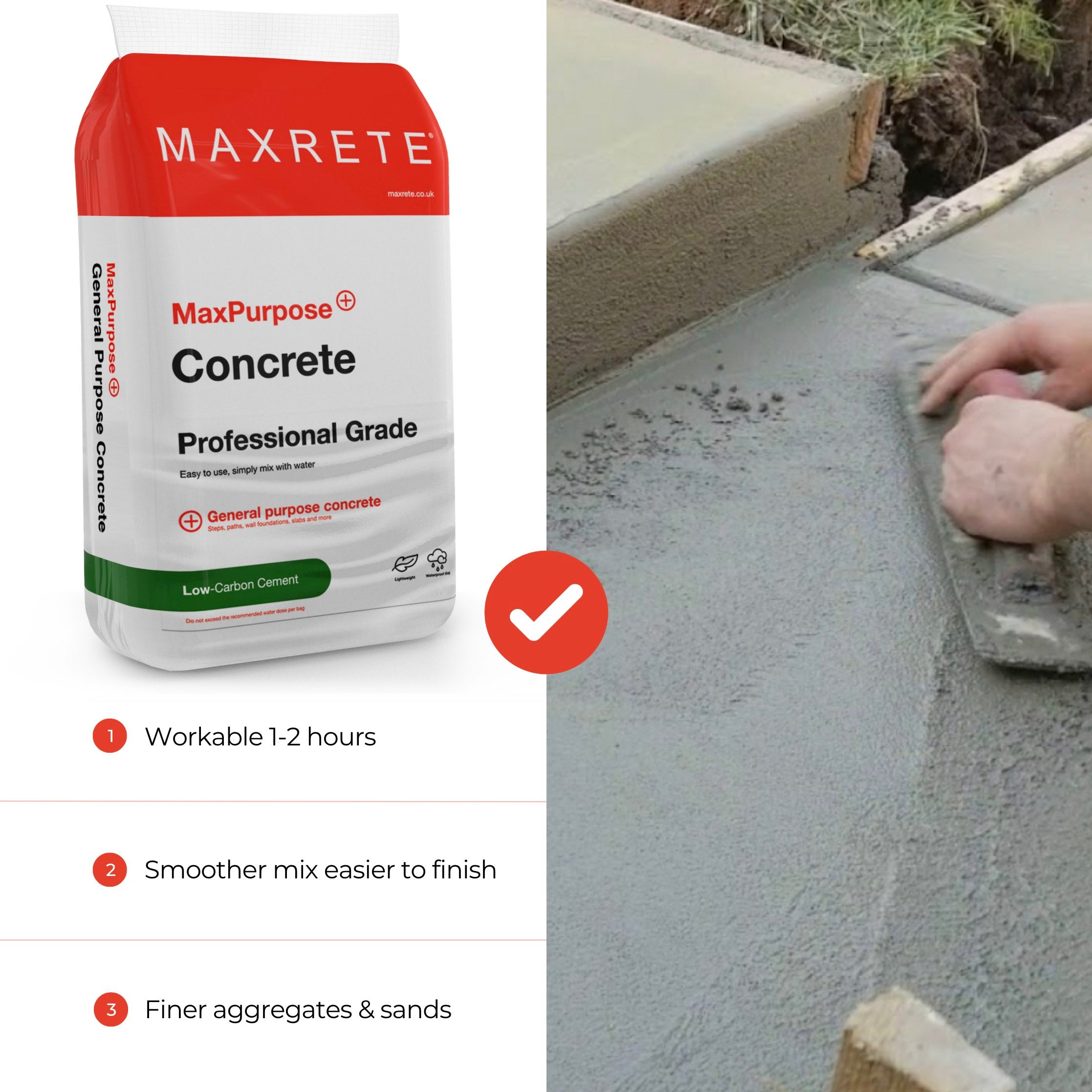 MaxPurpose Concrete 40x Bags FREE DELIVERY