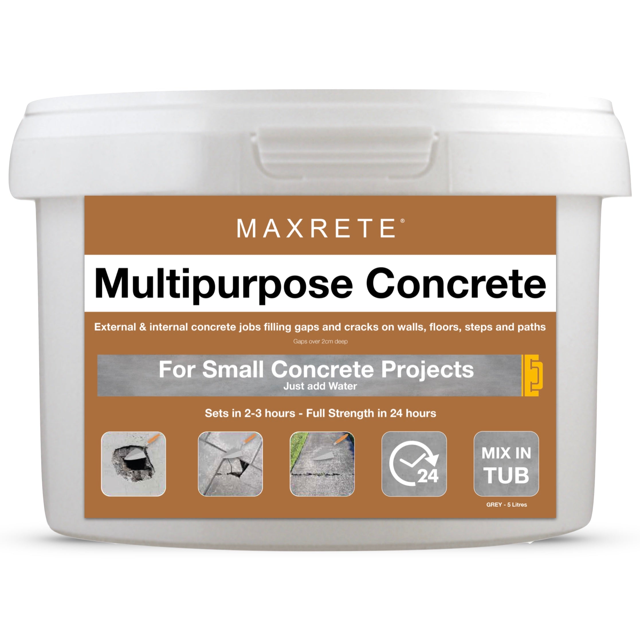 Multipurpose Concrete 'Mix in Tub' Incl Multi-Use Kit