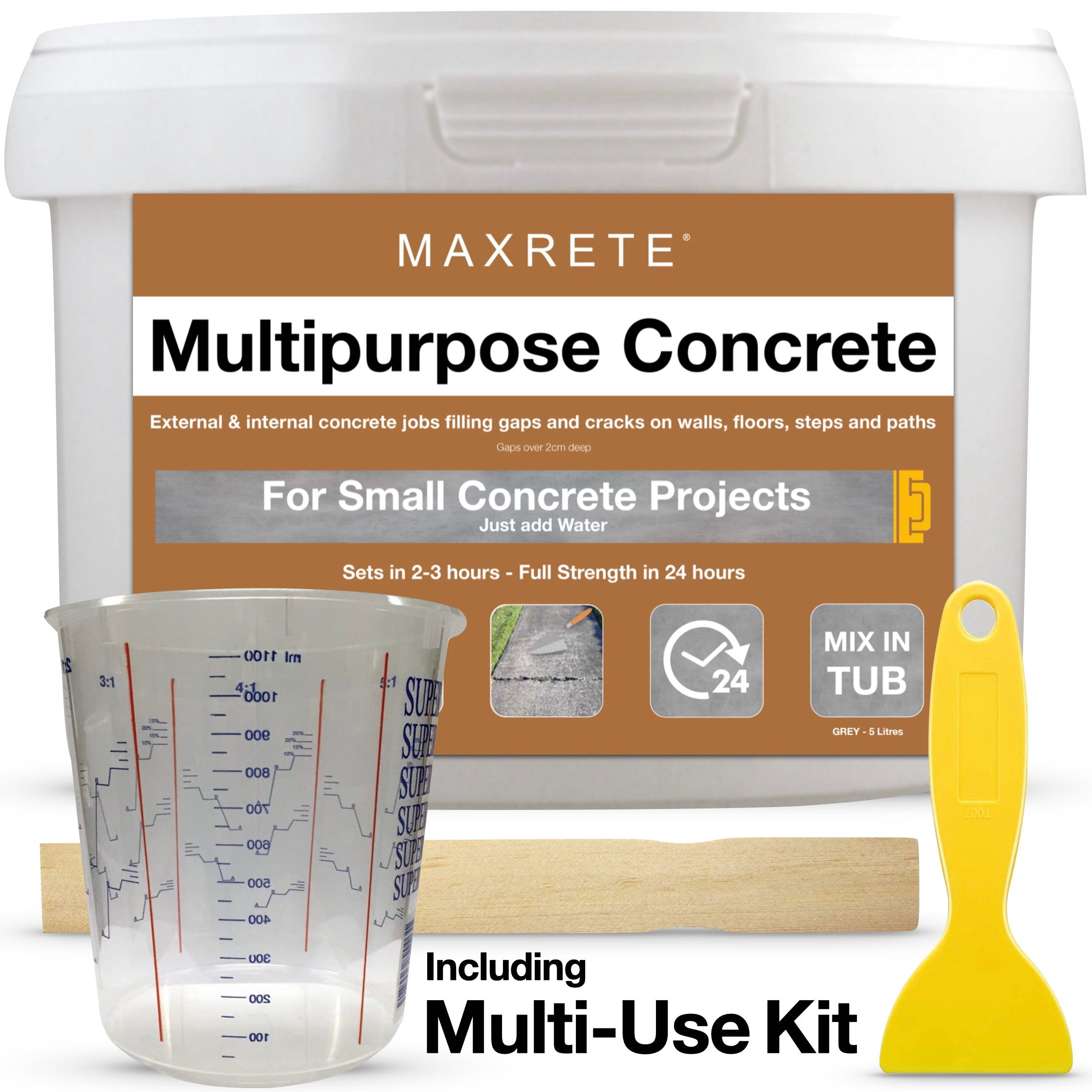 Multipurpose Concrete 'Mix in Tub' Incl Multi-Use Kit