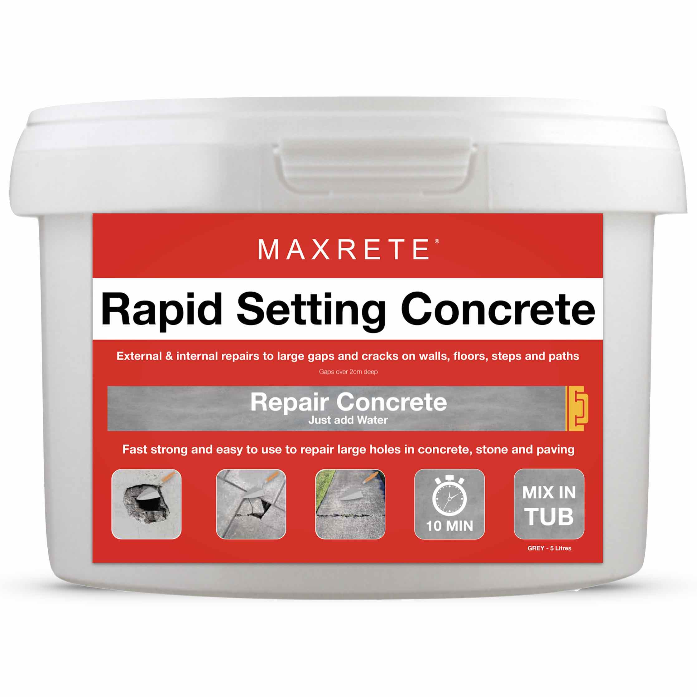 Rapid Setting Concrete 'Mix in Tub'