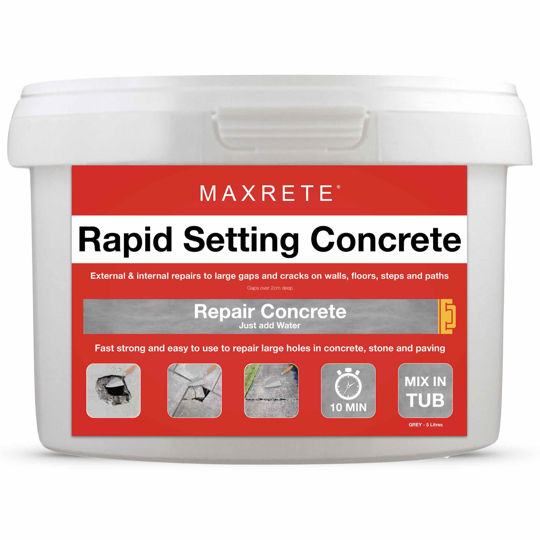 Rapid Setting Concrete 'Mix in Tub' Incl Multi-Use Kit