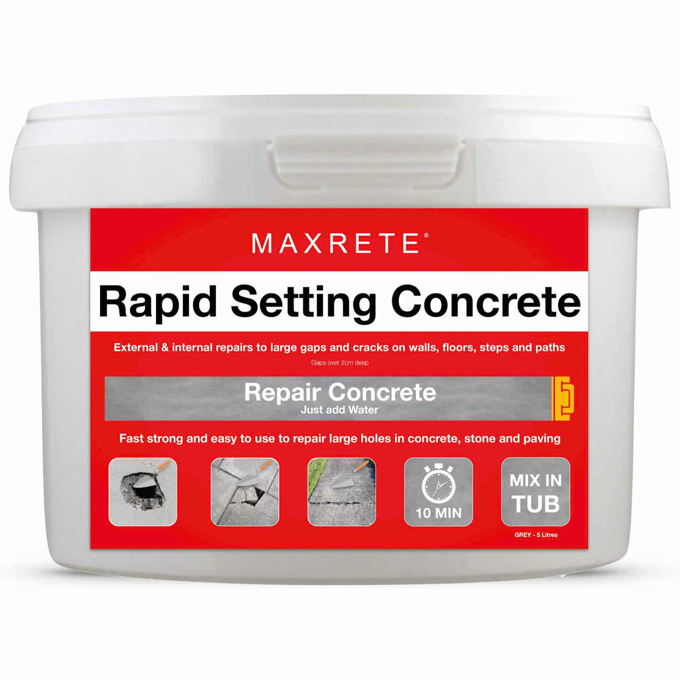 Rapid Setting Concrete 'Mix in Tub'