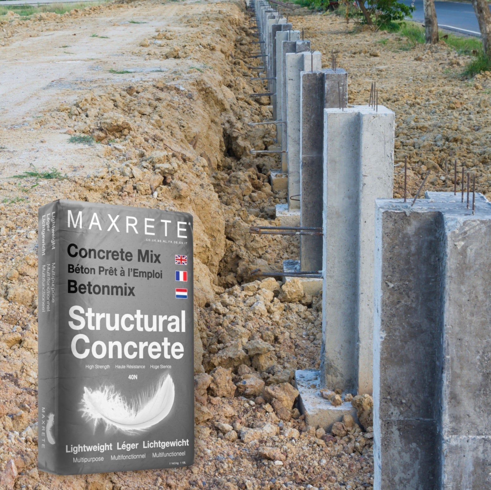 40N Structural Concrete 80x Bags FREE DELIVERY